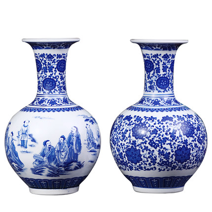 Kompatibelt porslin till Jahrriesnge vase blue and white cna0004 Kompatibelt porslin Jahrriesnge till vase blue and white cna0004