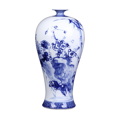 Kompatibelt porslin till Jahrriesnge white blue vase cna0077 Kompatibelt porslin Jahrriesnge till white blue vase cna0077