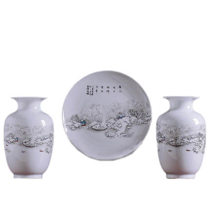 Kompatibelt porslin till Jahrriesnge vase set 3 pieces cna0193 Kompatibelt porslin Jahrriesnge till vase set 3 pieces cna0193