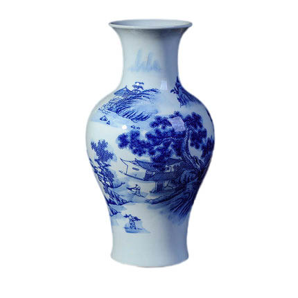 Kompatibelt porslin till Jahrriesnge white blue vase cna0220 Kompatibelt porslin Jahrriesnge till white blue vase cna0220