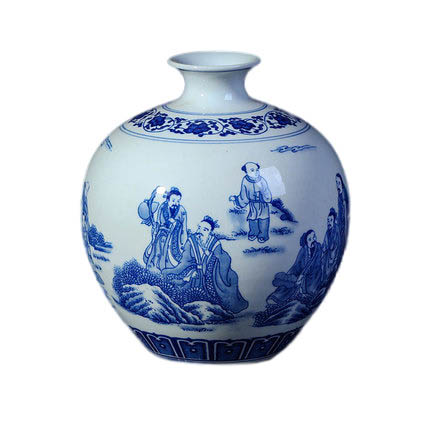 Kompatibelt porslin till Jahrriesnge white blue vase cna0222 Kompatibelt porslin Jahrriesnge till white blue vase cna0222
