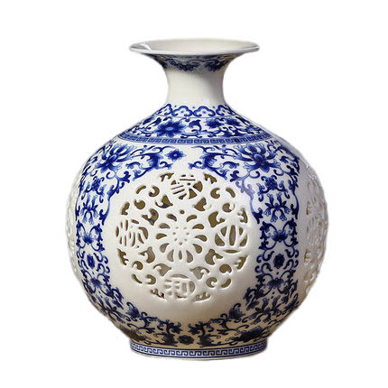 Kompatibelt porslin till Jahrriesnge hollow out vase cna0401 Kompatibelt porslin Jahrriesnge till hollow out vase cna0401