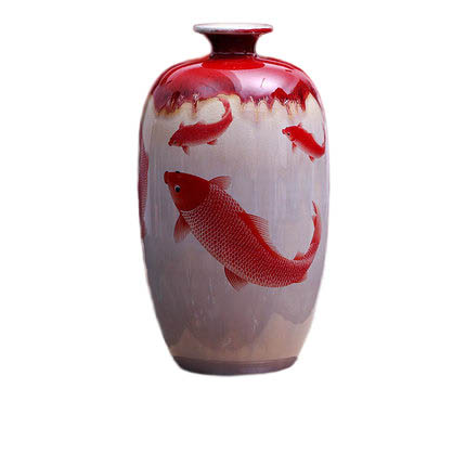 Kompatibelt porslin till Jahrriesnge kiln change cracked glaze pomegranate flower vase cna0438 Kompatibelt porslin Jahrriesnge till kiln change cracked glaze pomegranate flower vase cna0438