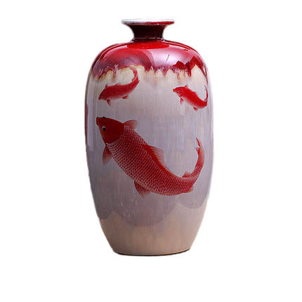 Kompatibelt porslin till Jahrriesnge kiln change cracked glaze pomegranate flower vase cna0446 Kompatibelt porslin Jahrriesnge till kiln change cracked glaze pomegranate flower vase cna0446