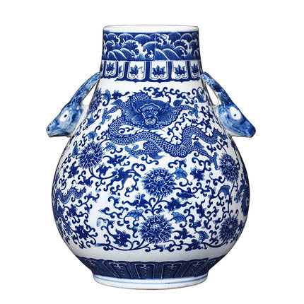 Kompatibelt porslin till Jahrriesnge binaural dragon pattern vase cna0565 Kompatibelt porslin Jahrriesnge till binaural dragon pattern vase cna0565