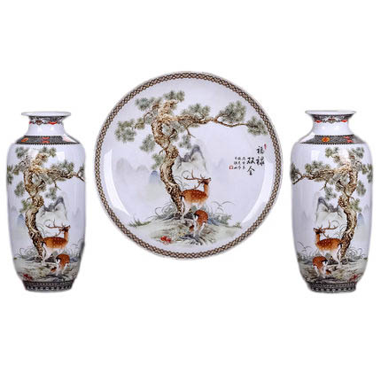 Kompatibelt porslin till Jahrriesnge vase set three pieces cna0567 Kompatibelt porslin Jahrriesnge till vase set three pieces cna0567