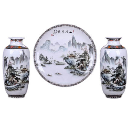 Kompatibelt porslin till Jahrriesnge vase set three pieces cna0571 Kompatibelt porslin Jahrriesnge till vase set three pieces cna0571