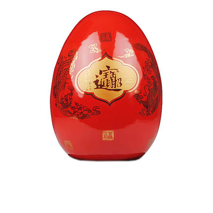 Kompatibelt porslin till Jahrriesnge outline in gold red egg vase cna0752 Kompatibelt porslin Jahrriesnge till outline in gold red egg vase cna0752