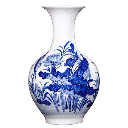 Kompatibelt porslin till Jahrriesnge relief lotus vase cna0898 Kompatibelt porslin Jahrriesnge till relief lotus vase cna0898