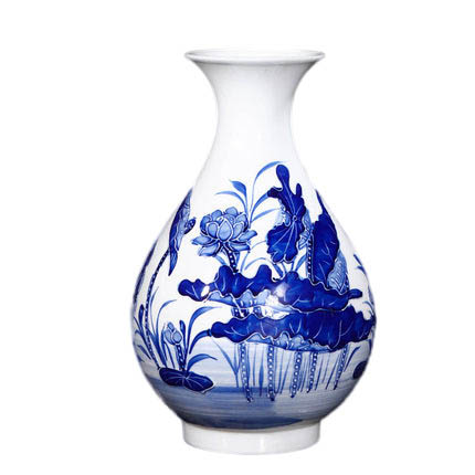Kompatibelt porslin till Jahrriesnge relief lotus vase cna0899 Kompatibelt porslin Jahrriesnge till relief lotus vase cna0899