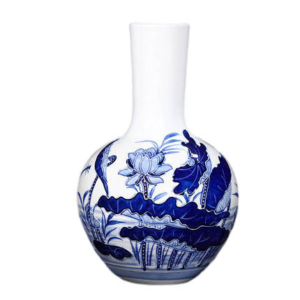 Kompatibelt porslin till Jahrriesnge relief lotus vase cna0900 Kompatibelt porslin Jahrriesnge till relief lotus vase cna0900