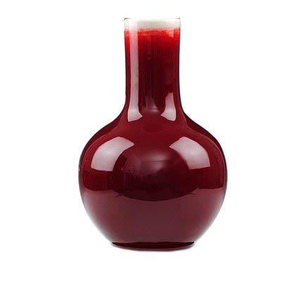 Kompatibelt porslin till Jahrriesnge crack glaze red vase cna0943 Kompatibelt porslin Jahrriesnge till crack glaze red vase cna0943