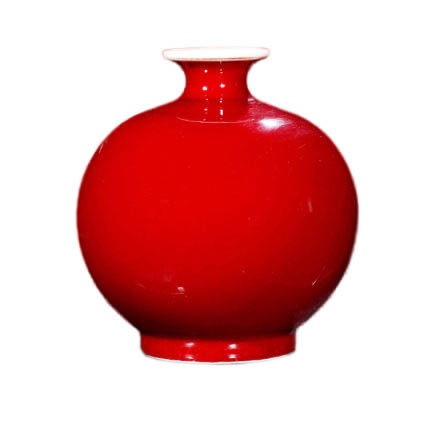 Kompatibelt porslin till Jahrriesnge crack glaze red vase cna0945 Kompatibelt porslin Jahrriesnge till crack glaze red vase cna0945