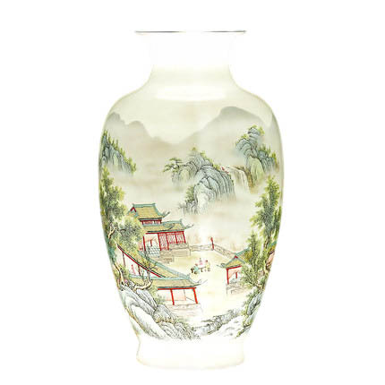Kompatibelt porslin till Jahrriesnge colorful landscape vase cna1002 Kompatibelt porslin Jahrriesnge till colorful landscape vase cna1002