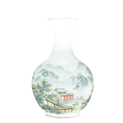 Kompatibelt porslin till Jahrriesnge colorful landscape vase cna1006 Kompatibelt porslin Jahrriesnge till colorful landscape vase cna1006
