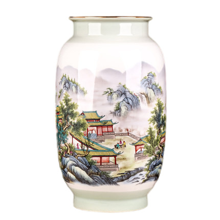 Kompatibelt porslin till Jahrriesnge colorful landscape vase cna1008 Kompatibelt porslin Jahrriesnge till colorful landscape vase cna1008