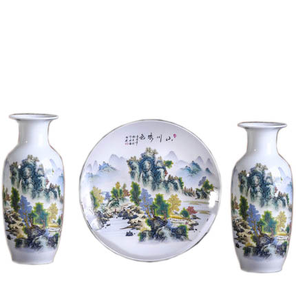 Kompatibelt porslin till Jahrriesnge vase set 3pcs cna1058 Kompatibelt porslin Jahrriesnge till vase set 3pcs cna1058