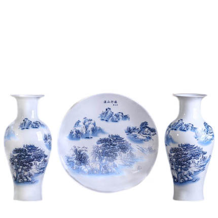 Kompatibelt porslin till Jahrriesnge vase set 3pcs cna1061 Kompatibelt porslin Jahrriesnge till vase set 3pcs cna1061