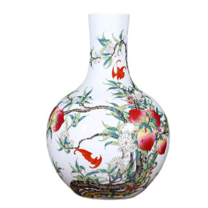 Kompatibelt porslin till Jahrriesnge nine peach illustration vase cna1125 Kompatibelt porslin Jahrriesnge till nine peach illustration vase cna1125