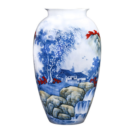 Kompatibelt porslin till Jahrriesnge hand painted big vase cna1139 Kompatibelt porslin Jahrriesnge till hand painted big vase cna1139