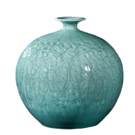 Kompatibelt porslin till Jahrriesnge carving shadow blue glaze vase cna1302 Kompatibelt porslin Jahrriesnge till carving shadow blue glaze vase cna1302