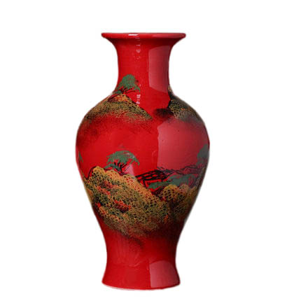 Kompatibelt porslin till Jahrriesnge red landscape vase cna1354 Kompatibelt porslin Jahrriesnge till red landscape vase cna1354