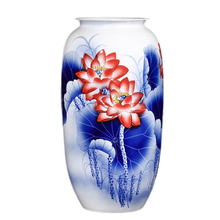 Kompatibelt porslin till Jahrriesnge lotus flower vase cna1357 Kompatibelt porslin Jahrriesnge till lotus flower vase cna1357