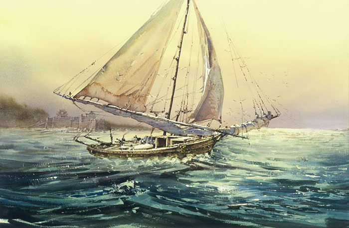 Kompatibelt Landskap till JAHRRIESNGE sailboat lpf08244 Kompatibelt Landskap JAHRRIESNGE till sailboat lpf08244