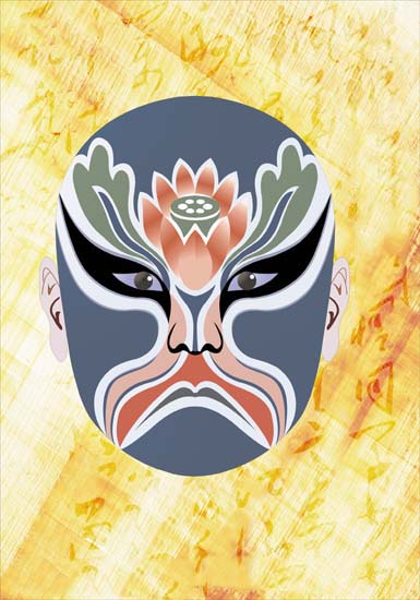 Kompatibelt Porträtt till Jahrriesnge Peking Opera lpf08527 Kompatibelt Porträtt Jahrriesnge till Peking Opera lpf08527