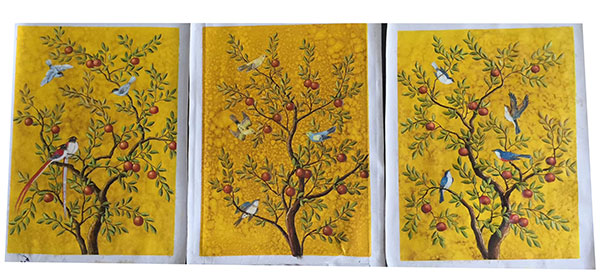 Kompatibelt Oljemålning till JAHRRIESNGE birds-in-golden-tree-lpg0385 Kompatibelt Oljemålning JAHRRIESNGE till birds-in-golden-tree-lpg0385