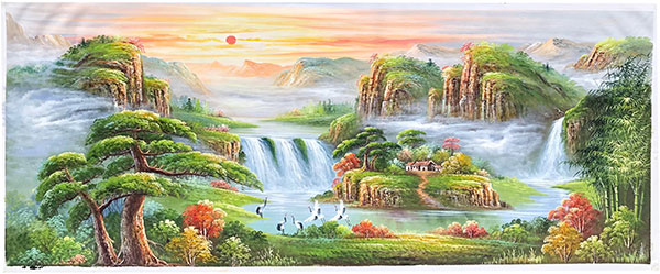 Kompatibelt Landskap till JAHRRIESNGE sunrise-waterfall-lpg1364 Kompatibelt Landskap JAHRRIESNGE till sunrise-waterfall-lpg1364