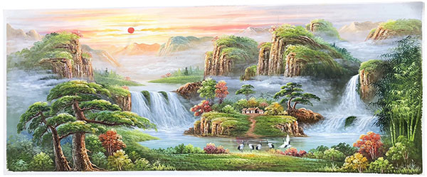 Kompatibelt Landskap till JAHRRIESNGE sunrise-waterfall-lpg1368 Kompatibelt Landskap JAHRRIESNGE till sunrise-waterfall-lpg1368