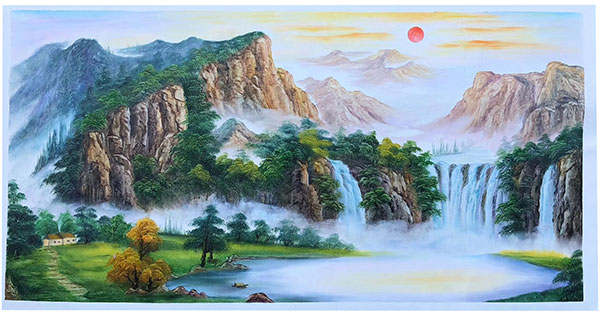 Kompatibelt Landskap till JAHRRIESNGE waterfall-lpg1843 Kompatibelt Landskap JAHRRIESNGE till waterfall-lpg1843