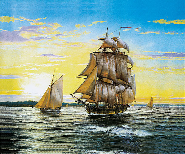 Kompatibelt Landskap till JAHRRIESNGE sailboat lpg2385 Kompatibelt Landskap JAHRRIESNGE till sailboat lpg2385