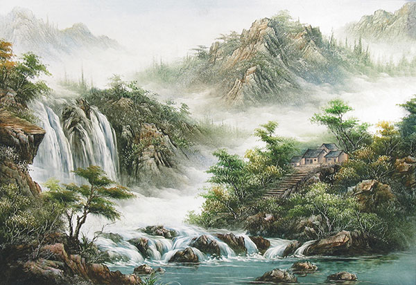 Kompatibelt Landskap till JAHRRIESNGE waterfall lpg2393 Kompatibelt Landskap JAHRRIESNGE till waterfall lpg2393