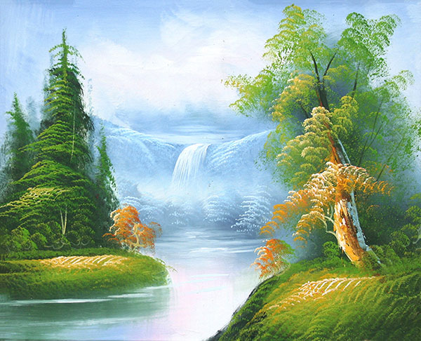 Kompatibelt Landskap till JAHRRIESNGE waterfall lpg2396 Kompatibelt Landskap JAHRRIESNGE till waterfall lpg2396