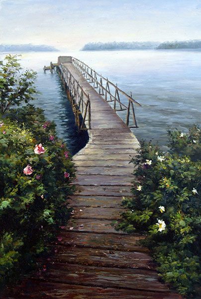 Kompatibelt Landskap till JAHRRIESNGE wooden bridge lpg2440 Kompatibelt Landskap JAHRRIESNGE till wooden bridge lpg2440