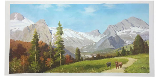 Kompatibelt Landskap till JAHRRIESNGE mountain lpg2483 Kompatibelt Landskap JAHRRIESNGE till mountain lpg2483