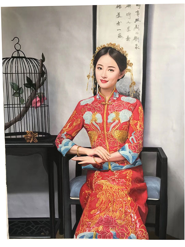 Kompatibelt Porträtt till Jahrriesnge chinese lady lpg2658 Kompatibelt Porträtt Jahrriesnge till chinese lady lpg2658